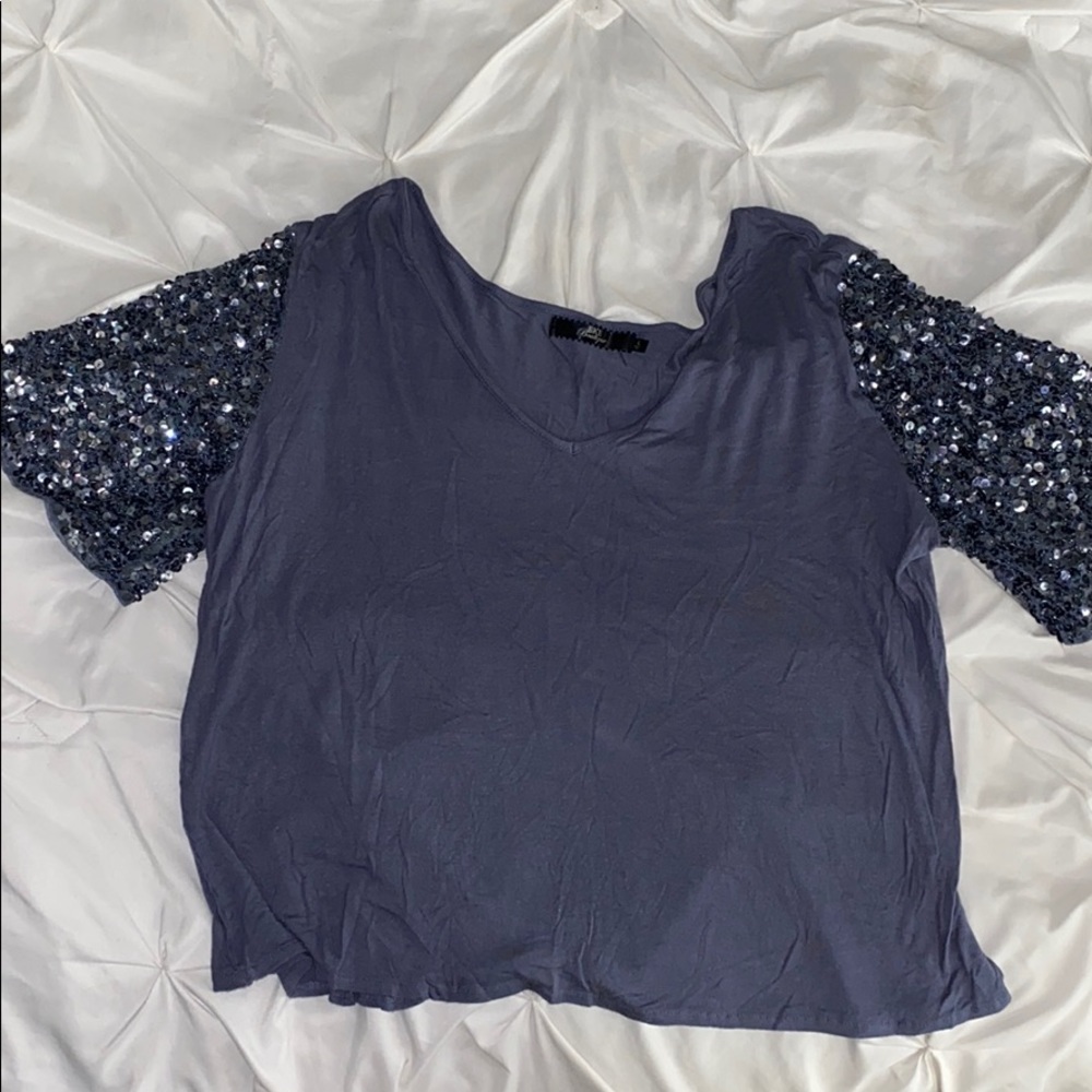 BKE Boutique sparkle shirt